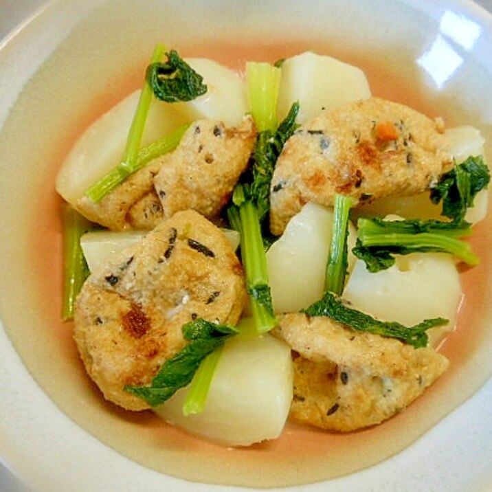 かぶとミニがんもの白だし煮 レシピ 作り方 By アルプスの乙女 楽天レシピ